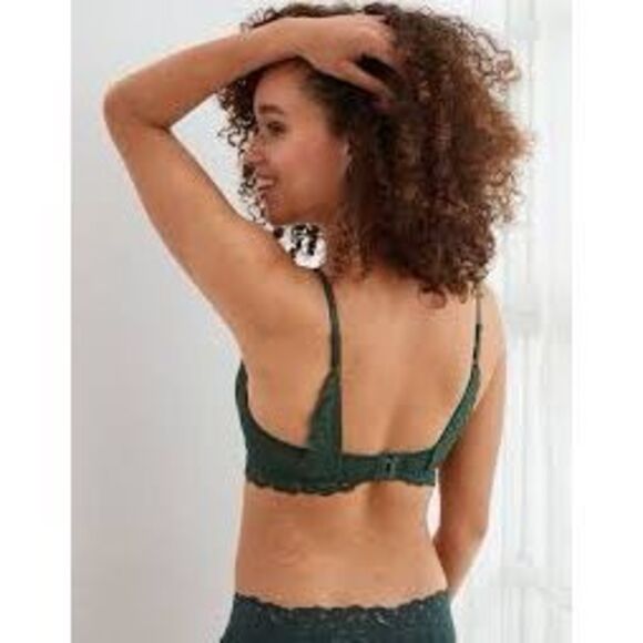 Aerie Green Lightly Lined Wireless Bra 36B - Picture 2 of 9